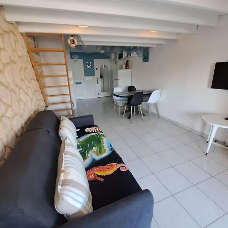 Mezzanine Pour 4 A Avec Parking Prive, Tv Et Cuisine Equipee - Fr-1-326-783 아파트