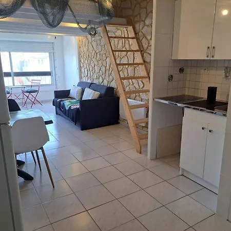 Studio Mezzanine Pour 4 A Marseillan Avec Parking Prive, Tv Et Cuisine Equipee - Fr-1-326-783 *